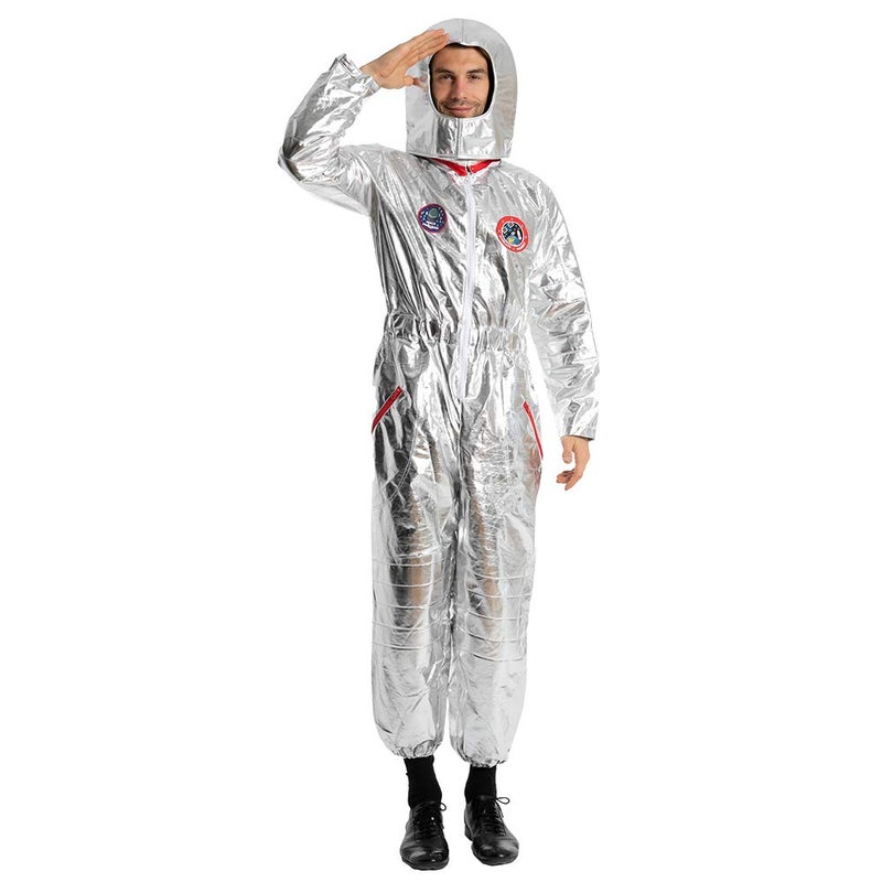 EraSpooky Astronaut Helmet Costume Spacemen Silver Space Helmet Adult and Child - Image 2